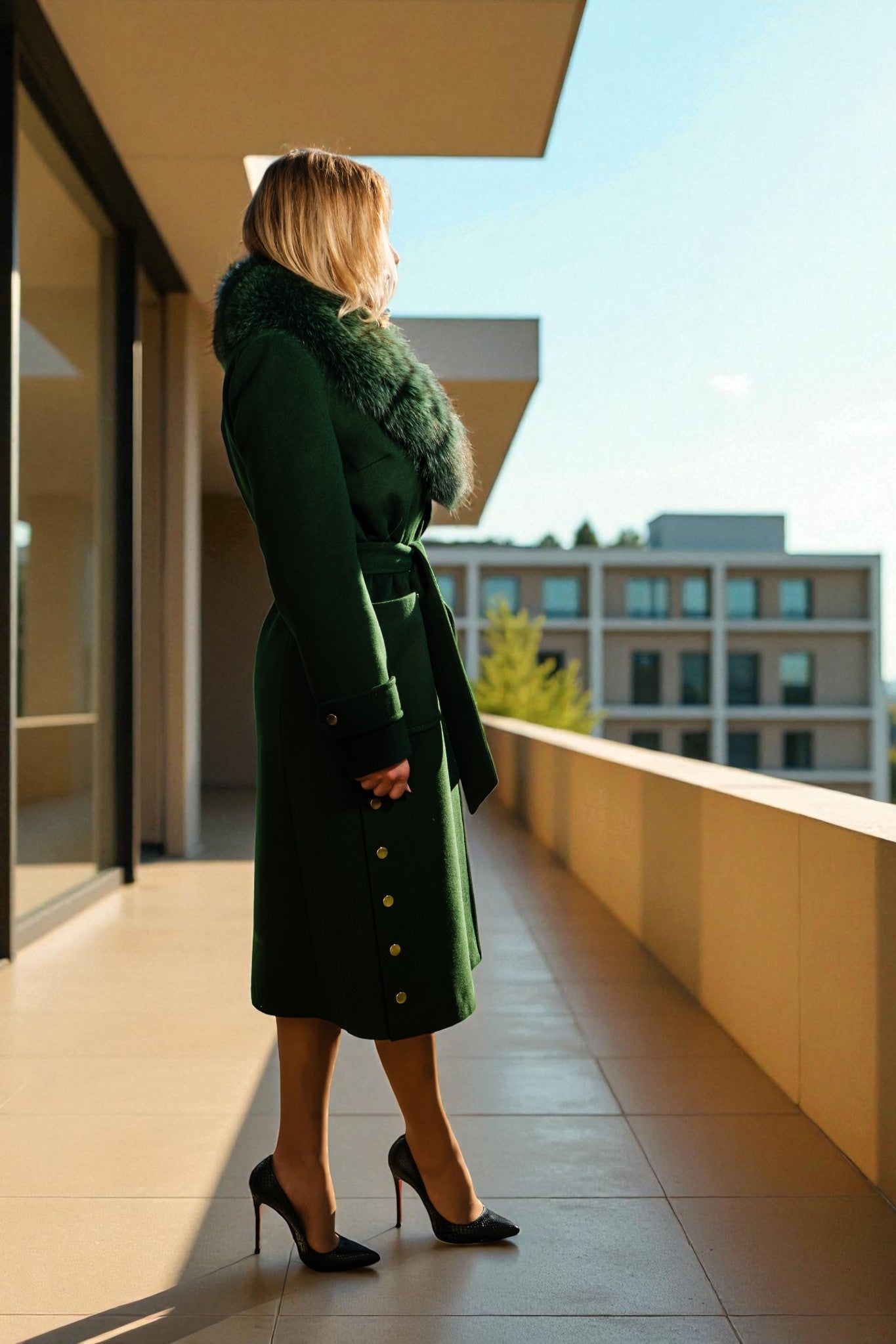 Palton damă cu blană naturală - Natural Fur Coat