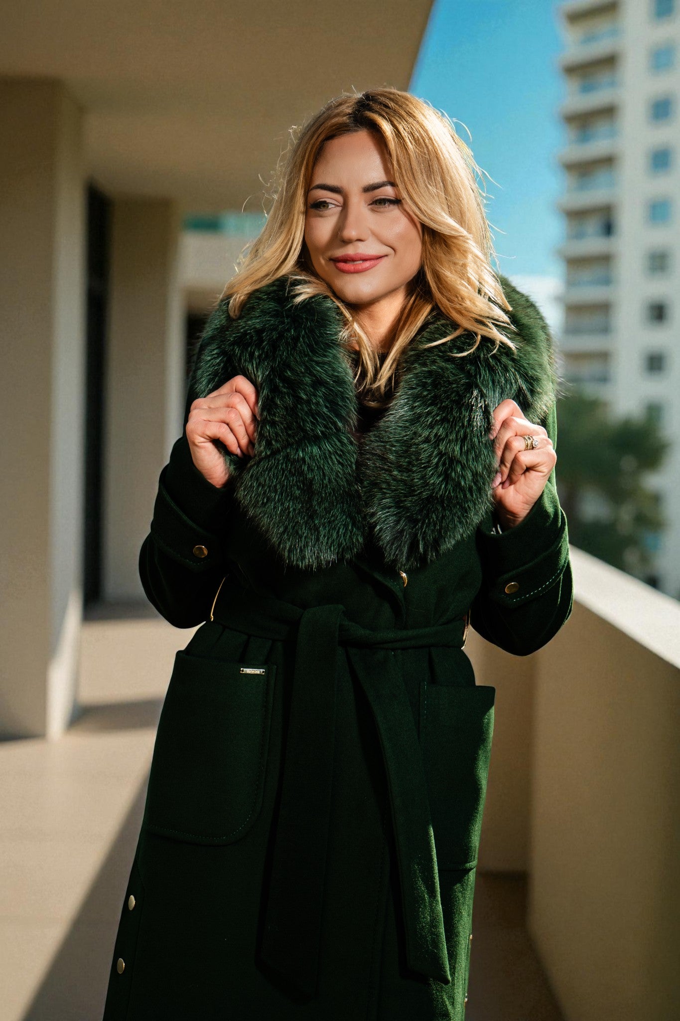 Palton damă cu blană naturală - Natural Fur Coat