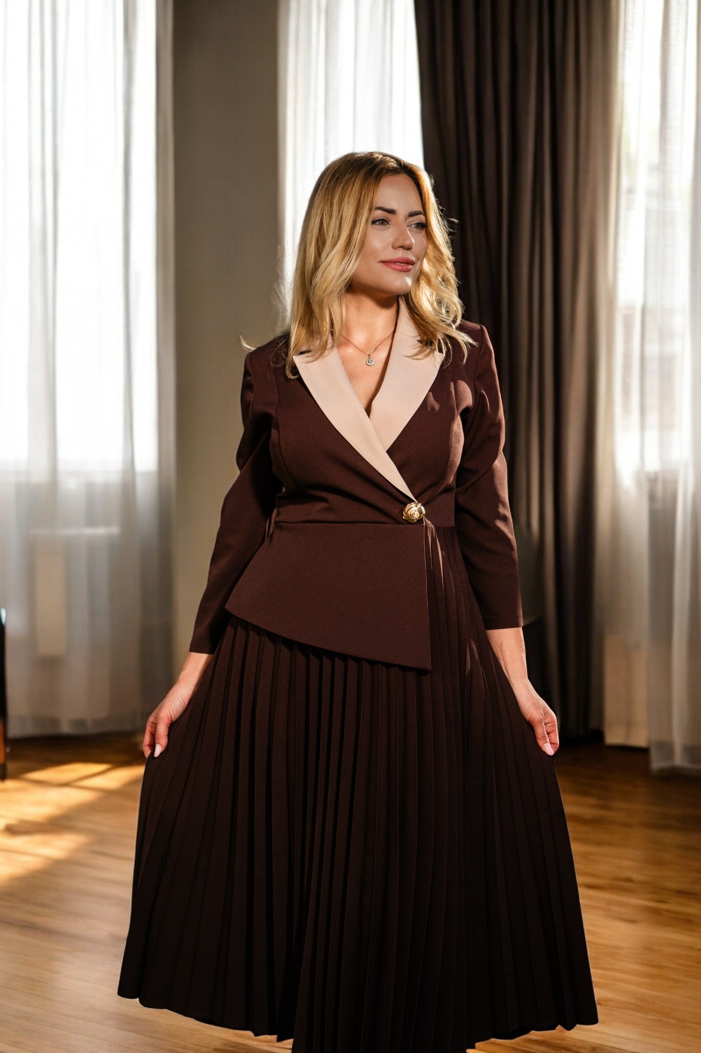 Rochie office - Plissé Dress