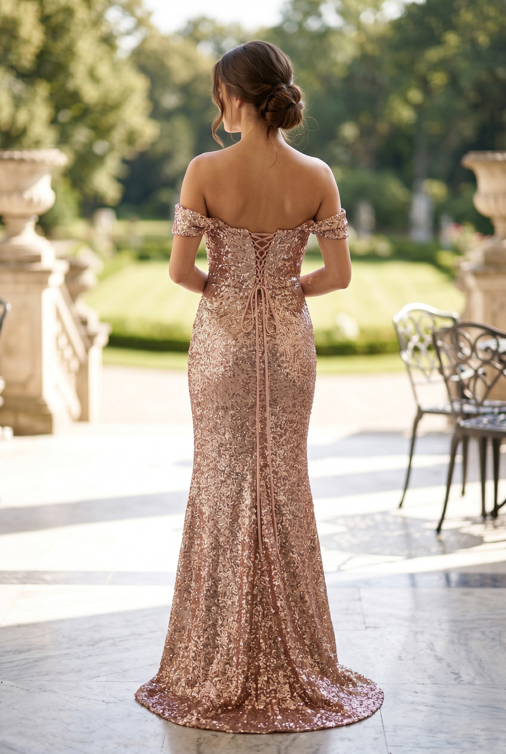 Rochia Rose Gold Séquin