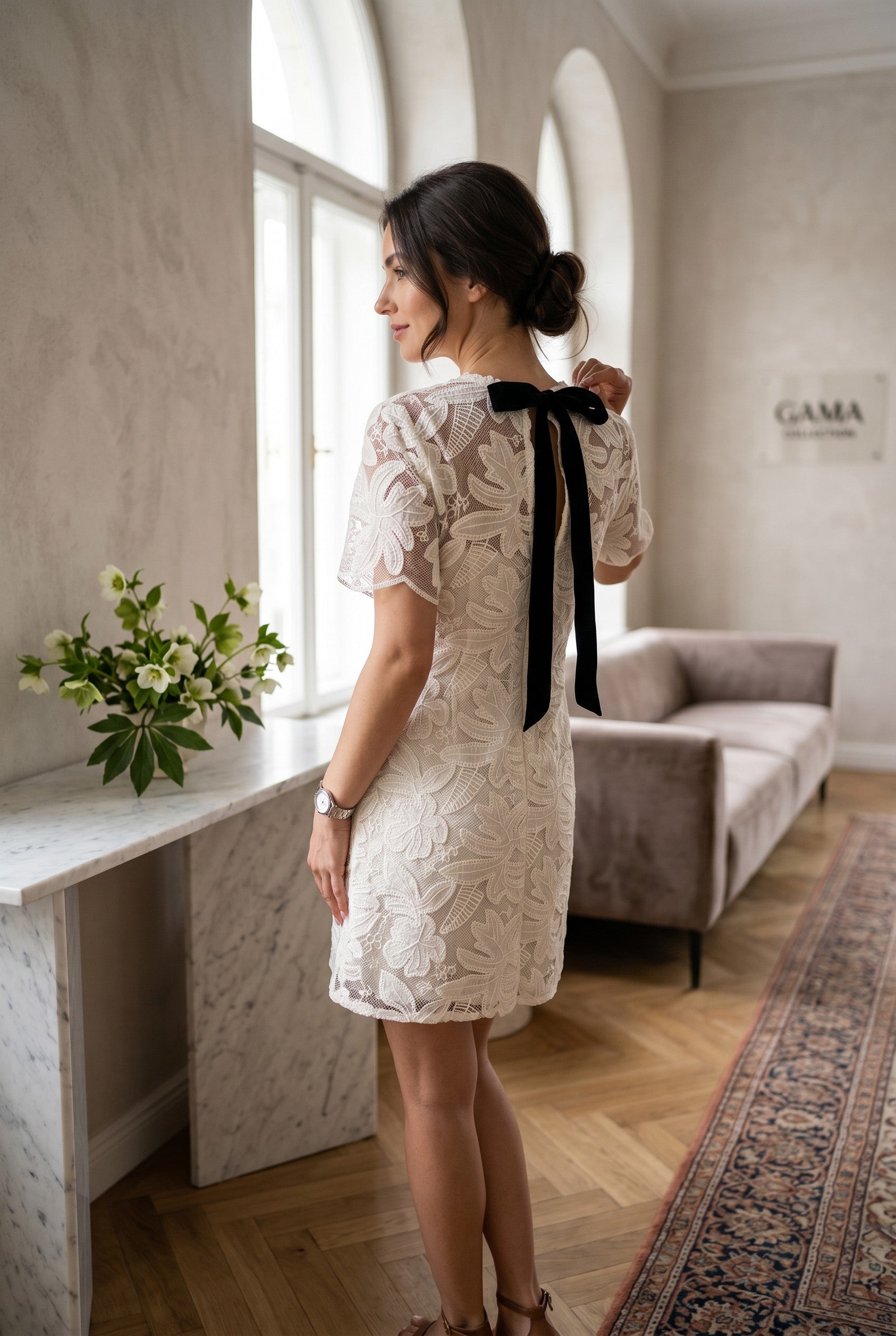 Rochia Blanche Dentelle