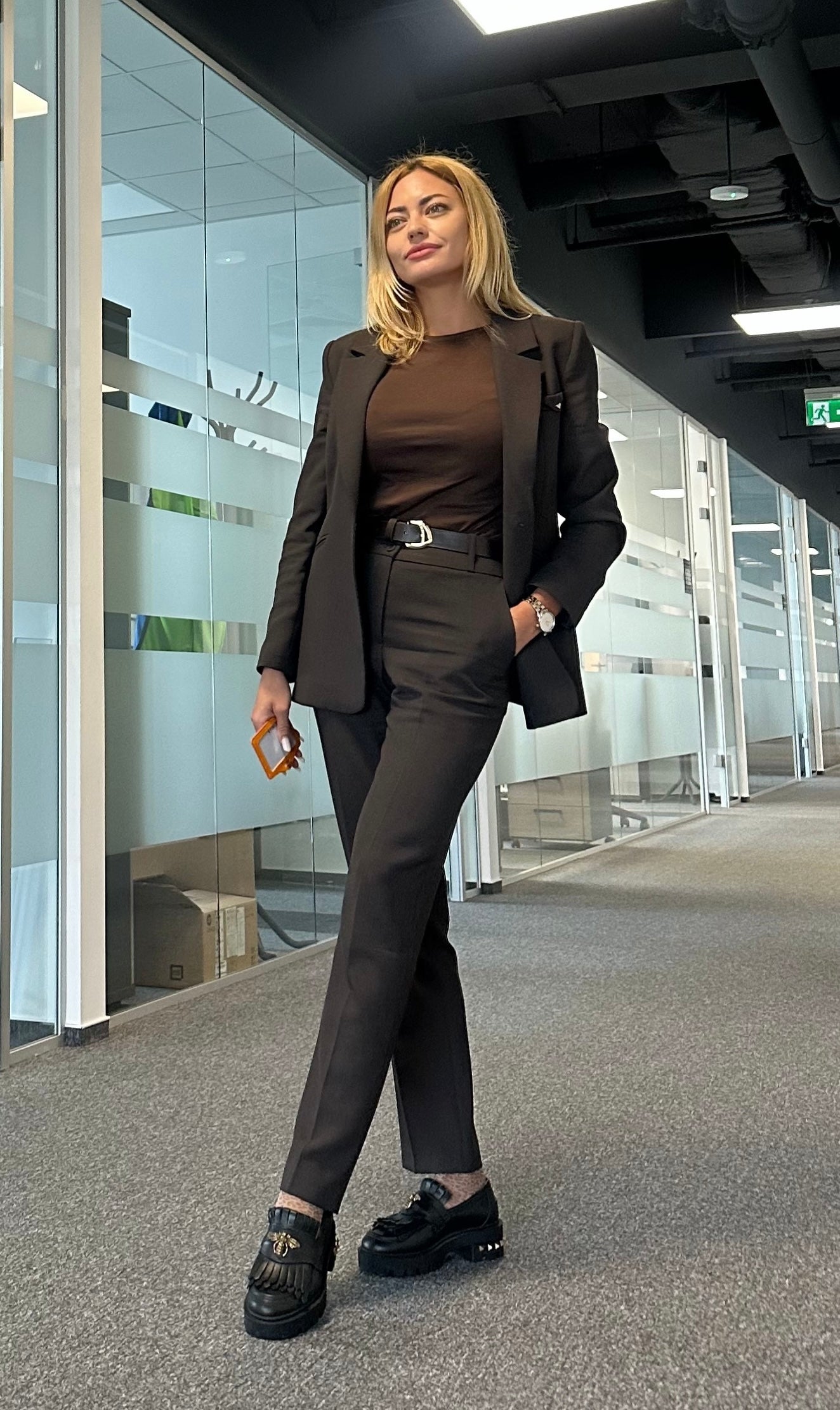 Costum damă dark brown - Vera Brown