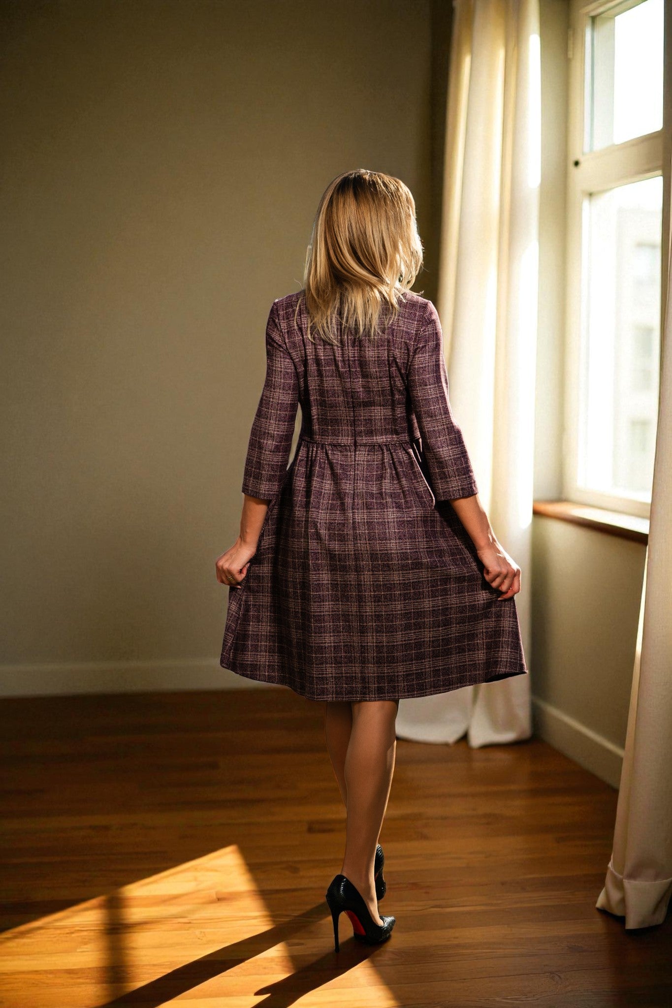 Rochie în cloș office - Sela