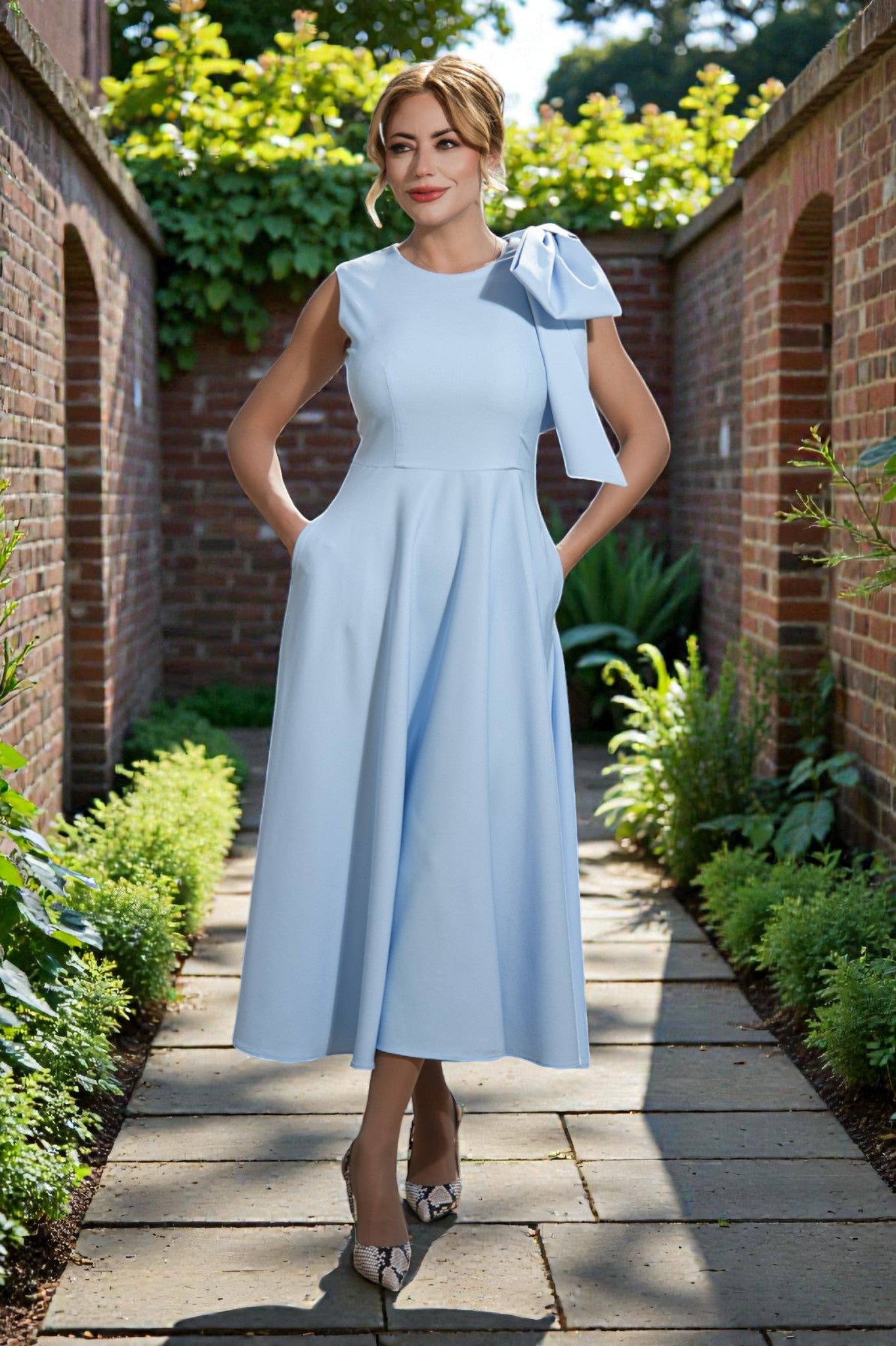 Rochie Midi Bow Elegance