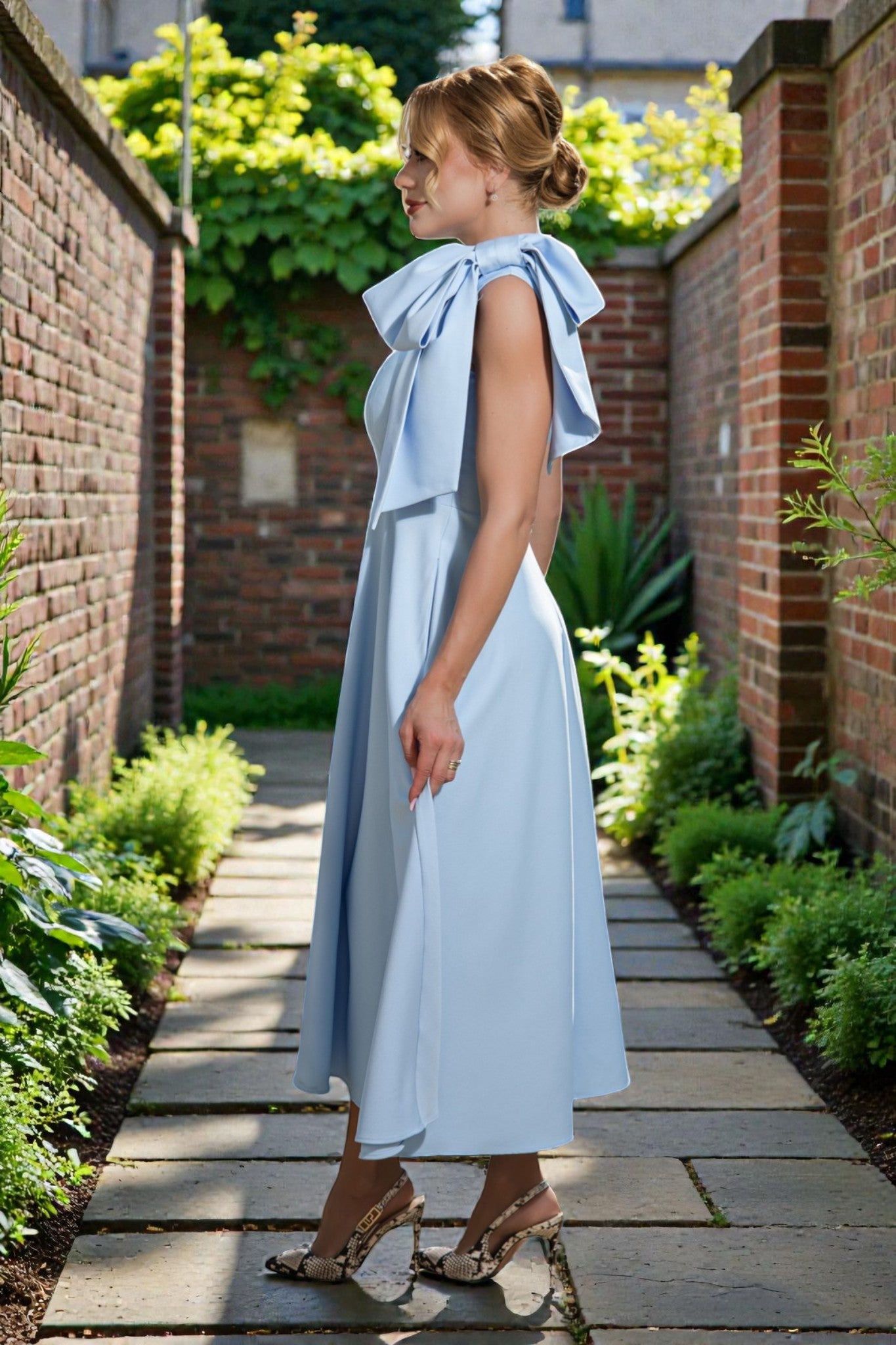 Rochie Midi Bow Elegance