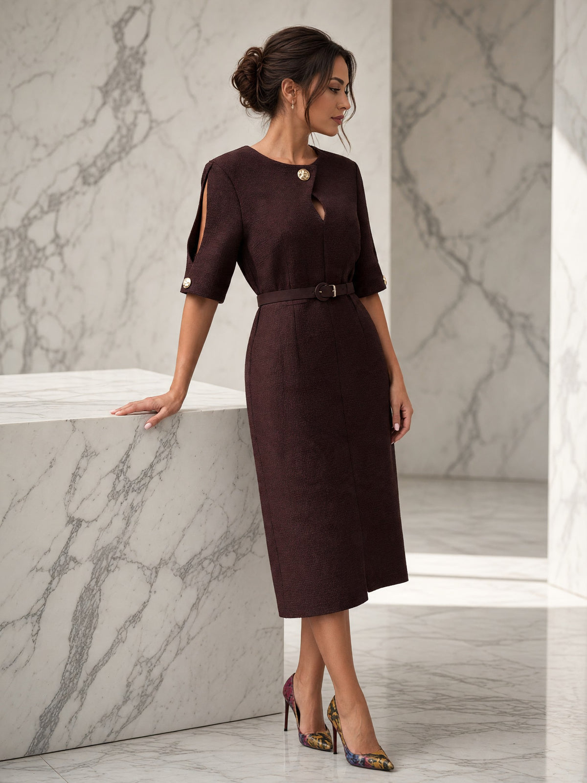 Rochie midi Sidonie