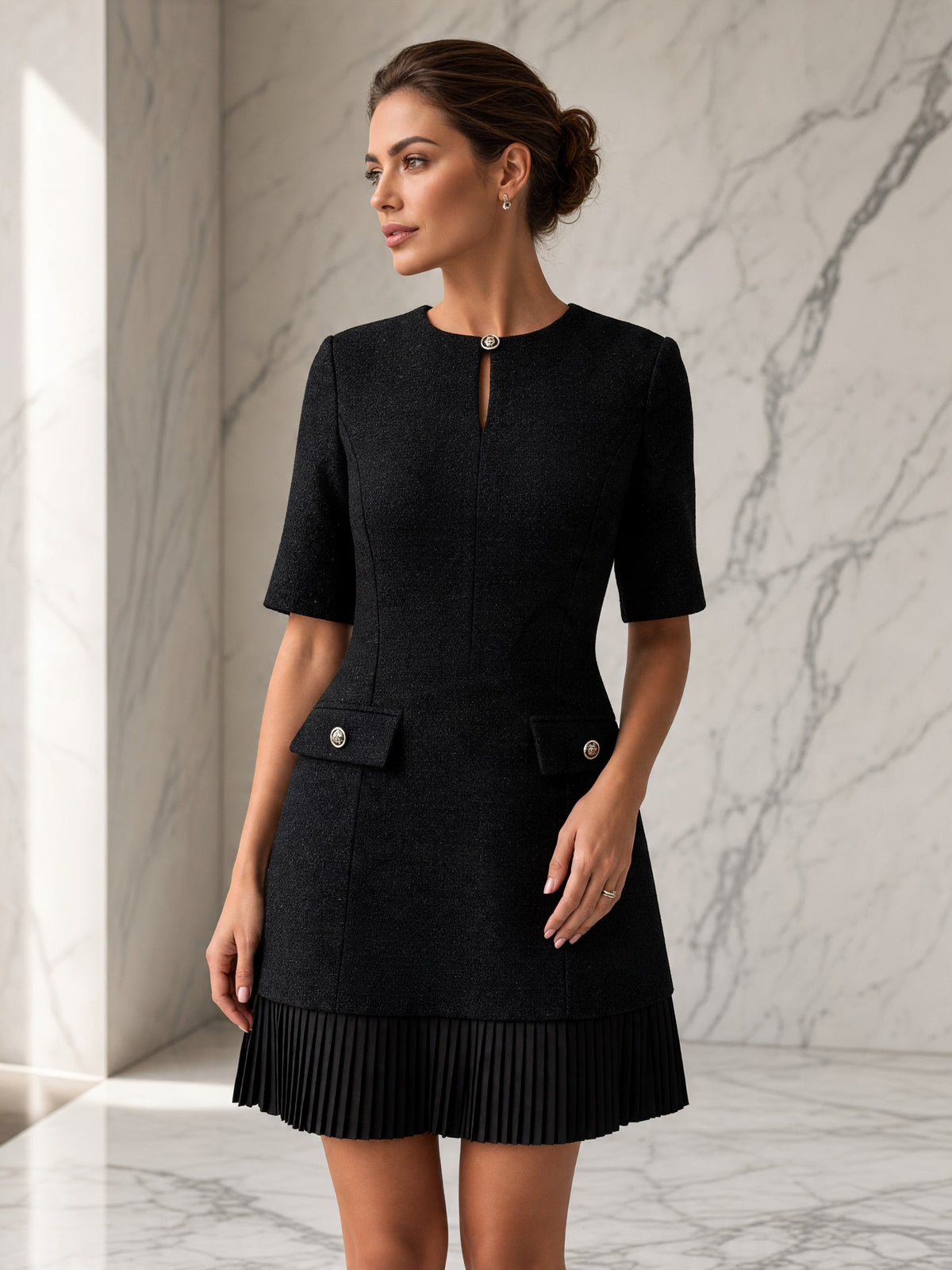 Rochie scurtă Anouk – negru