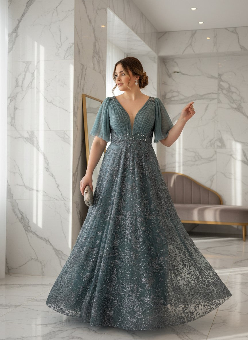 Rochia Celeste Gown
