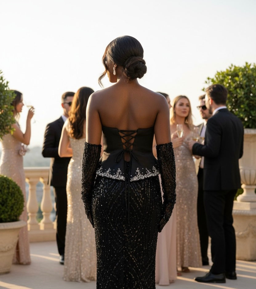 Rochie Black Crystal