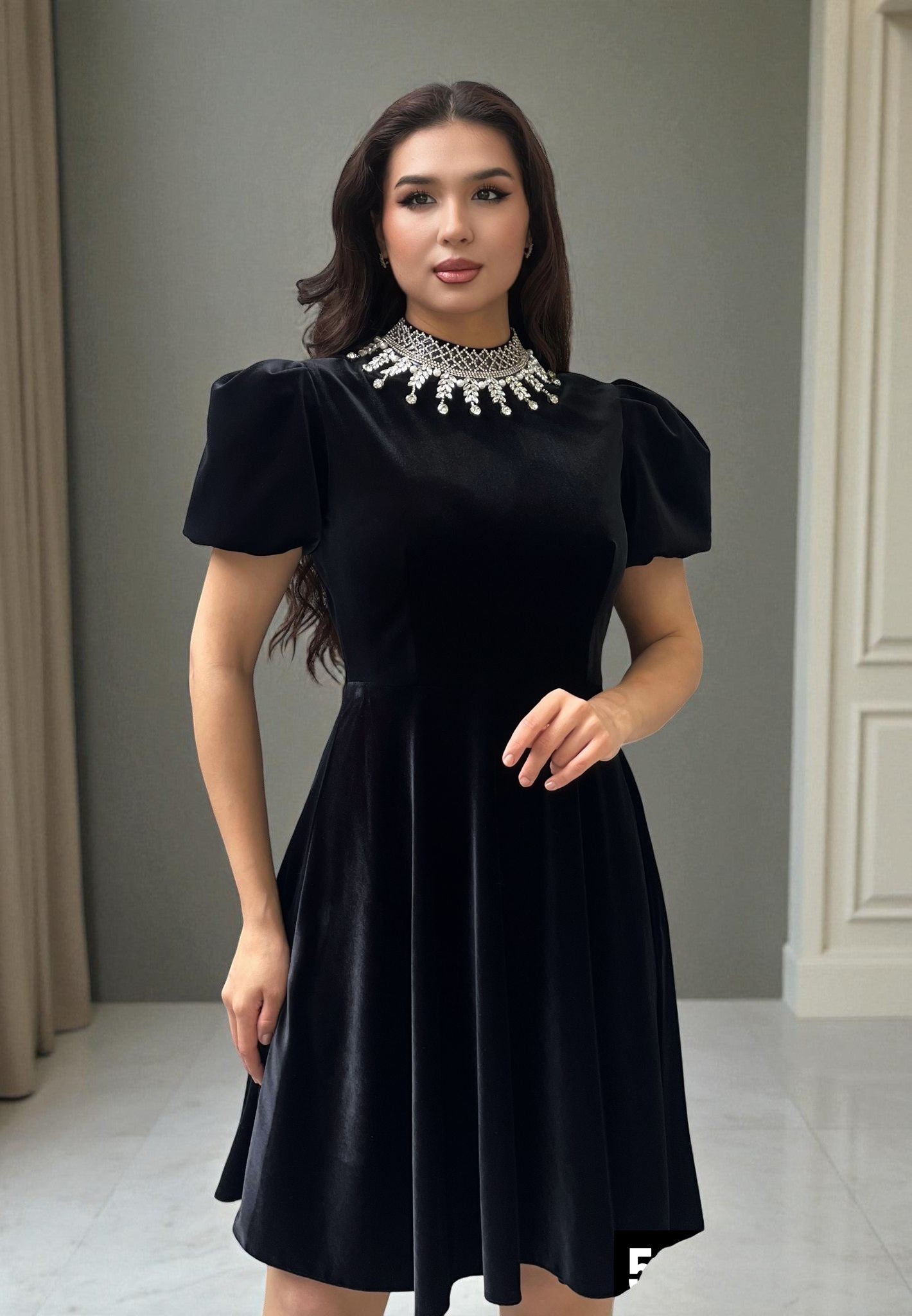 Rochie scurta catifea Veya