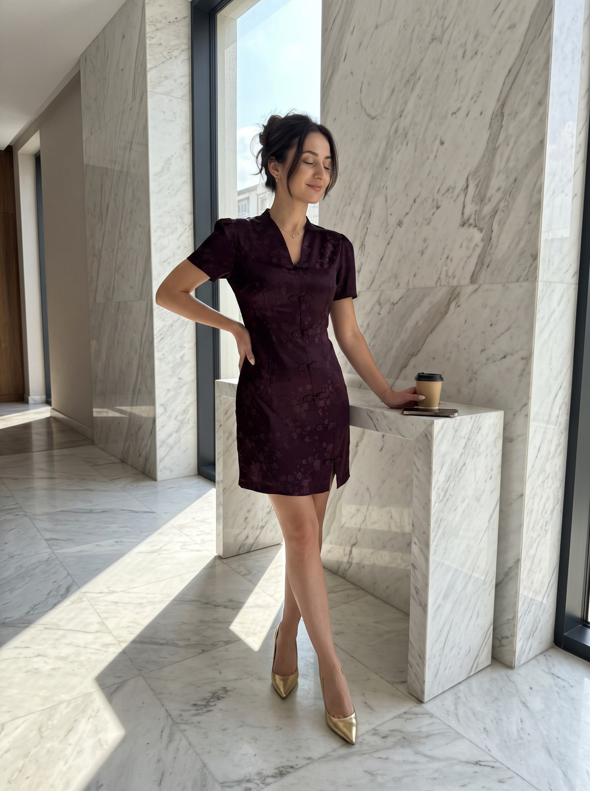 Rochie Scurtă Elegantă Yuna 6252