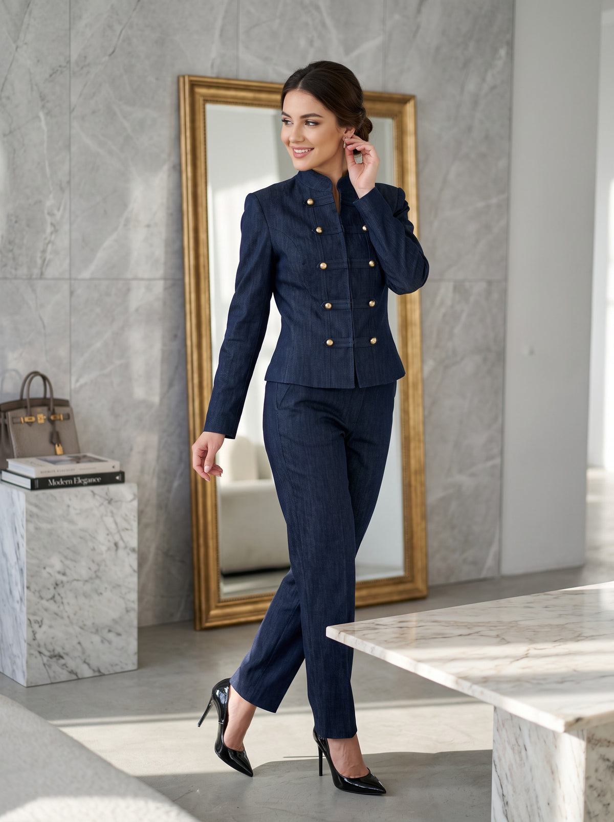 Costum denim Damă Yolande 2176