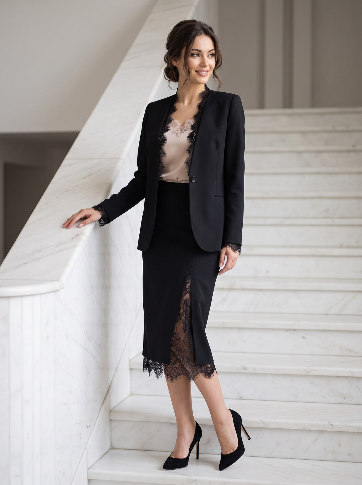 Costum Damă Sacou și Fustă Emilia 13185