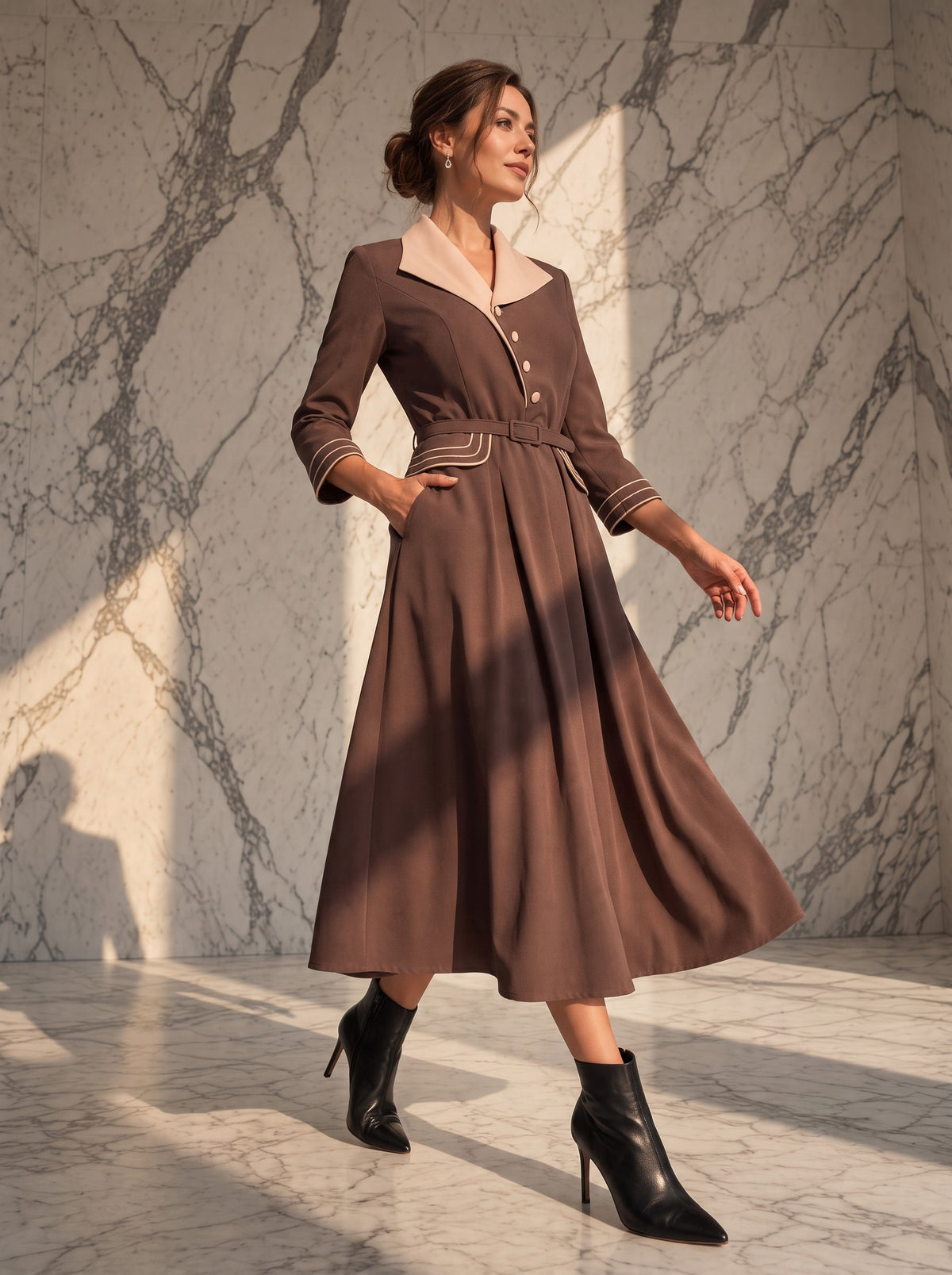 Rochie midi Agathe