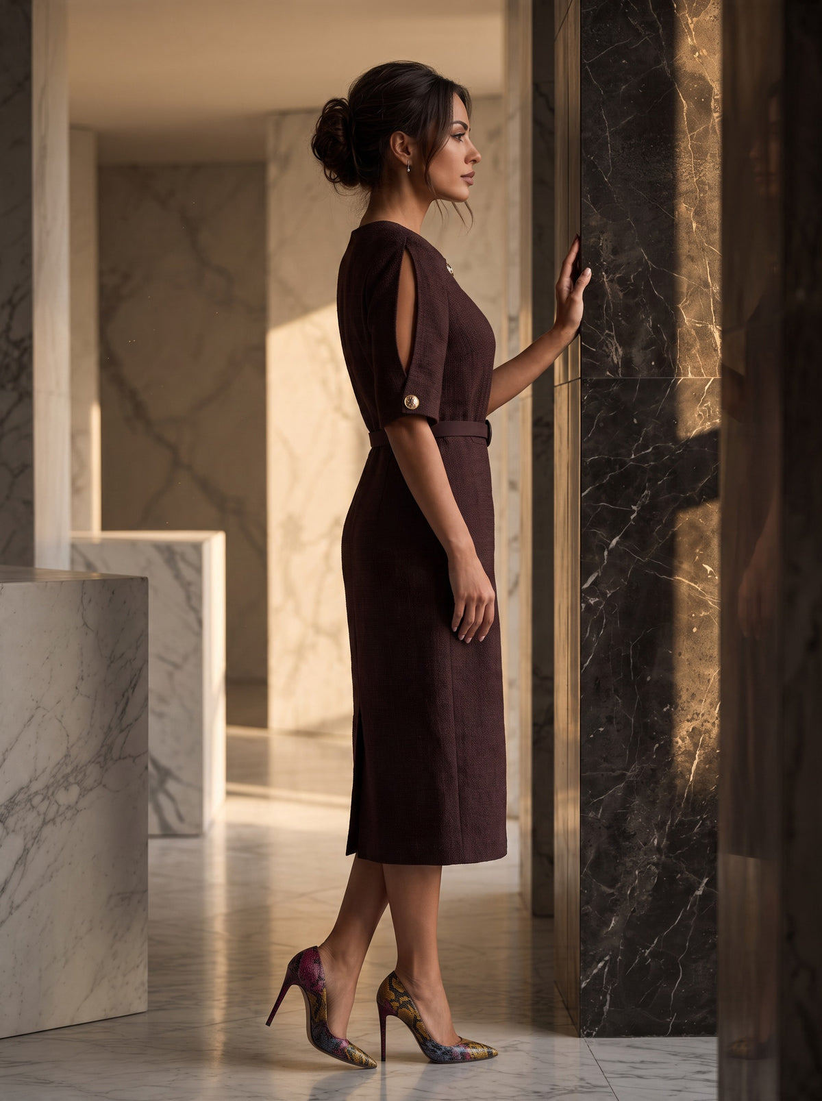 Rochie midi Sidonie
