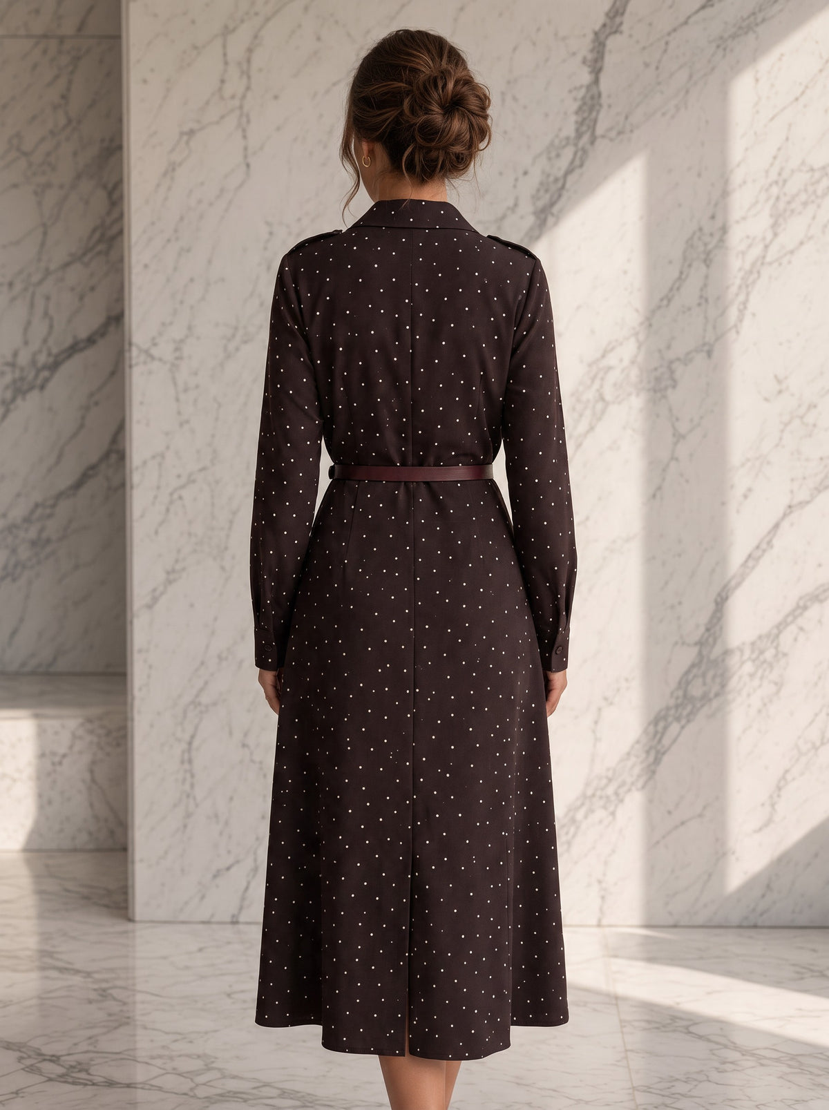 Rochie midi Ginevra cu buline