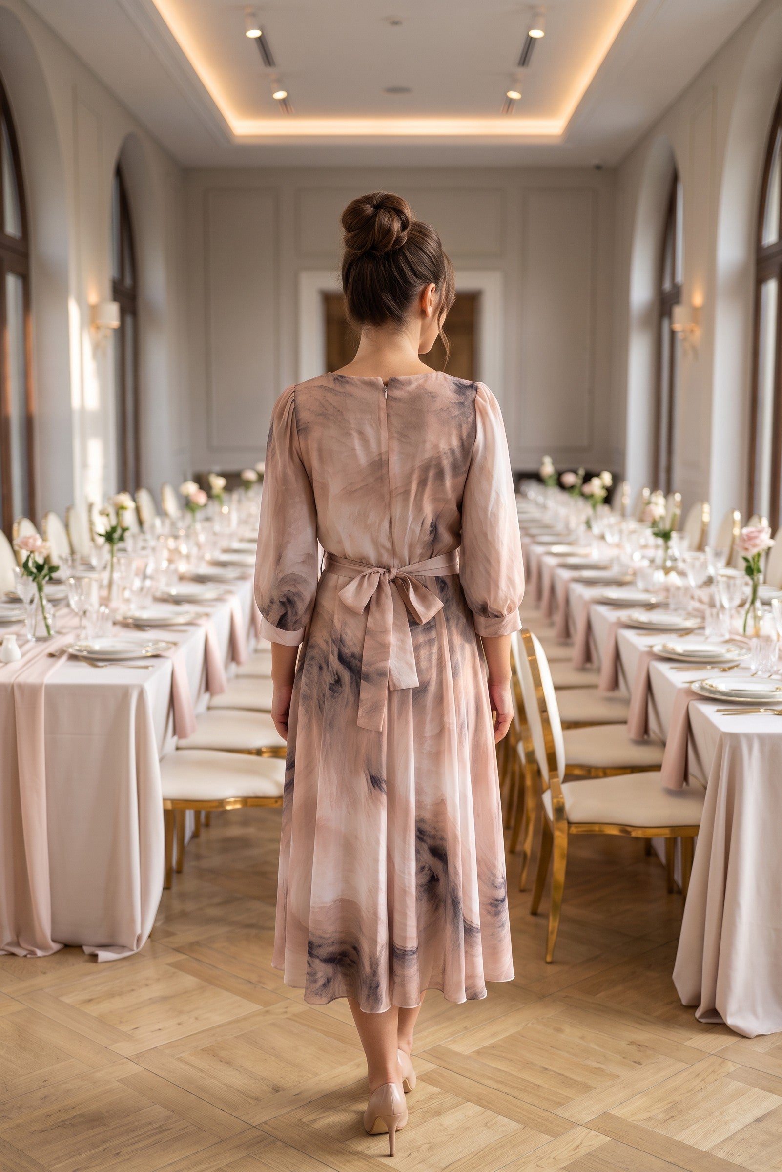 Rochie midi Marmura
