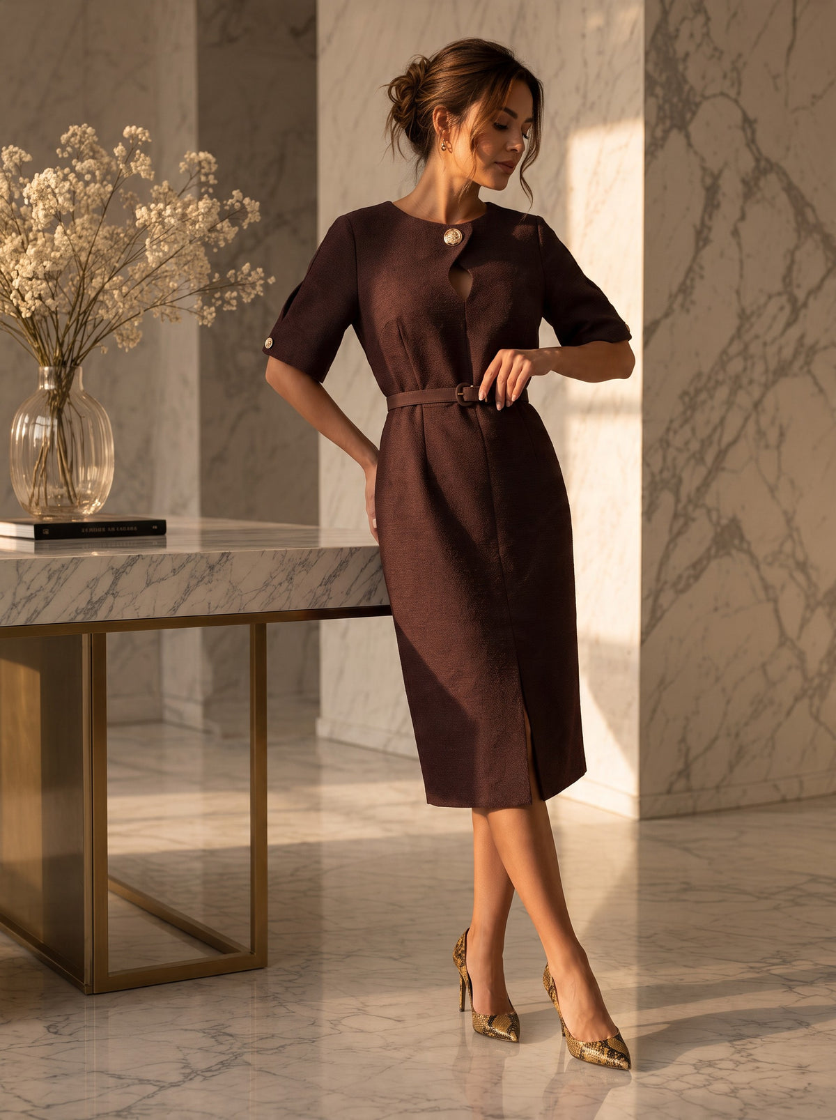 Rochie midi Sidonie