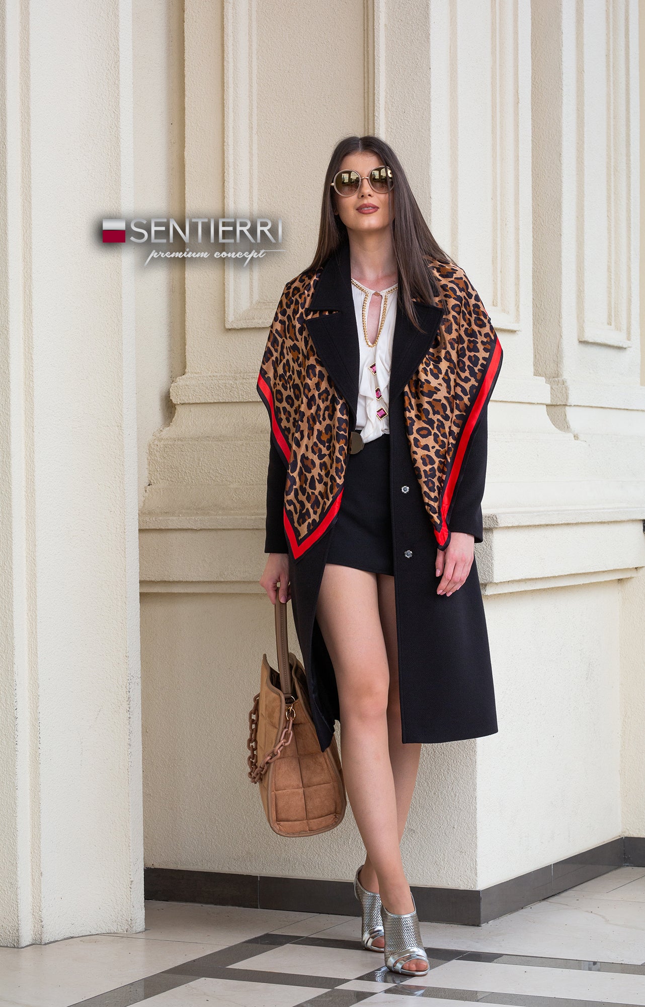 Palton elegant de lână SENTIERRI