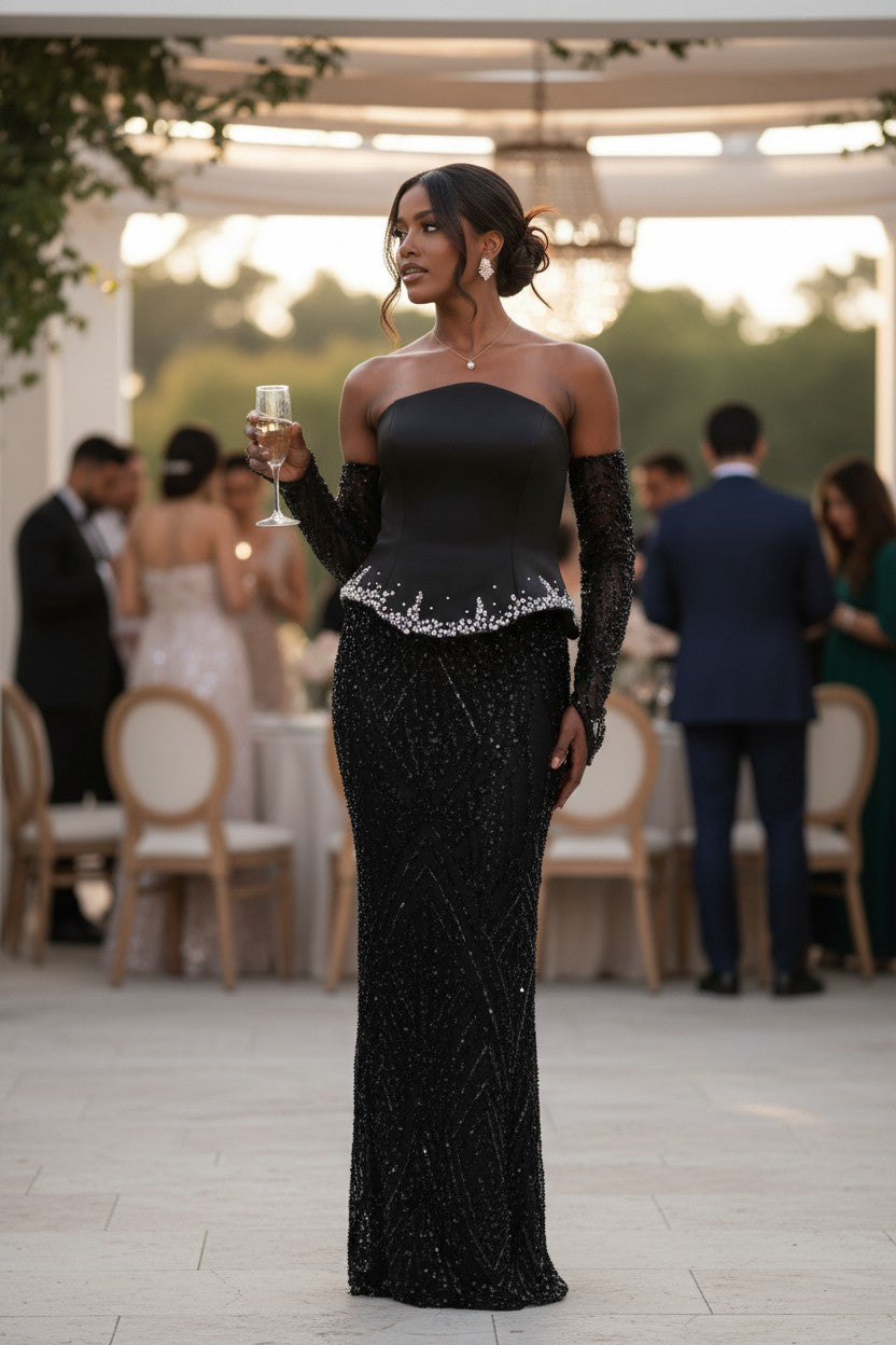 Rochie Black Crystal