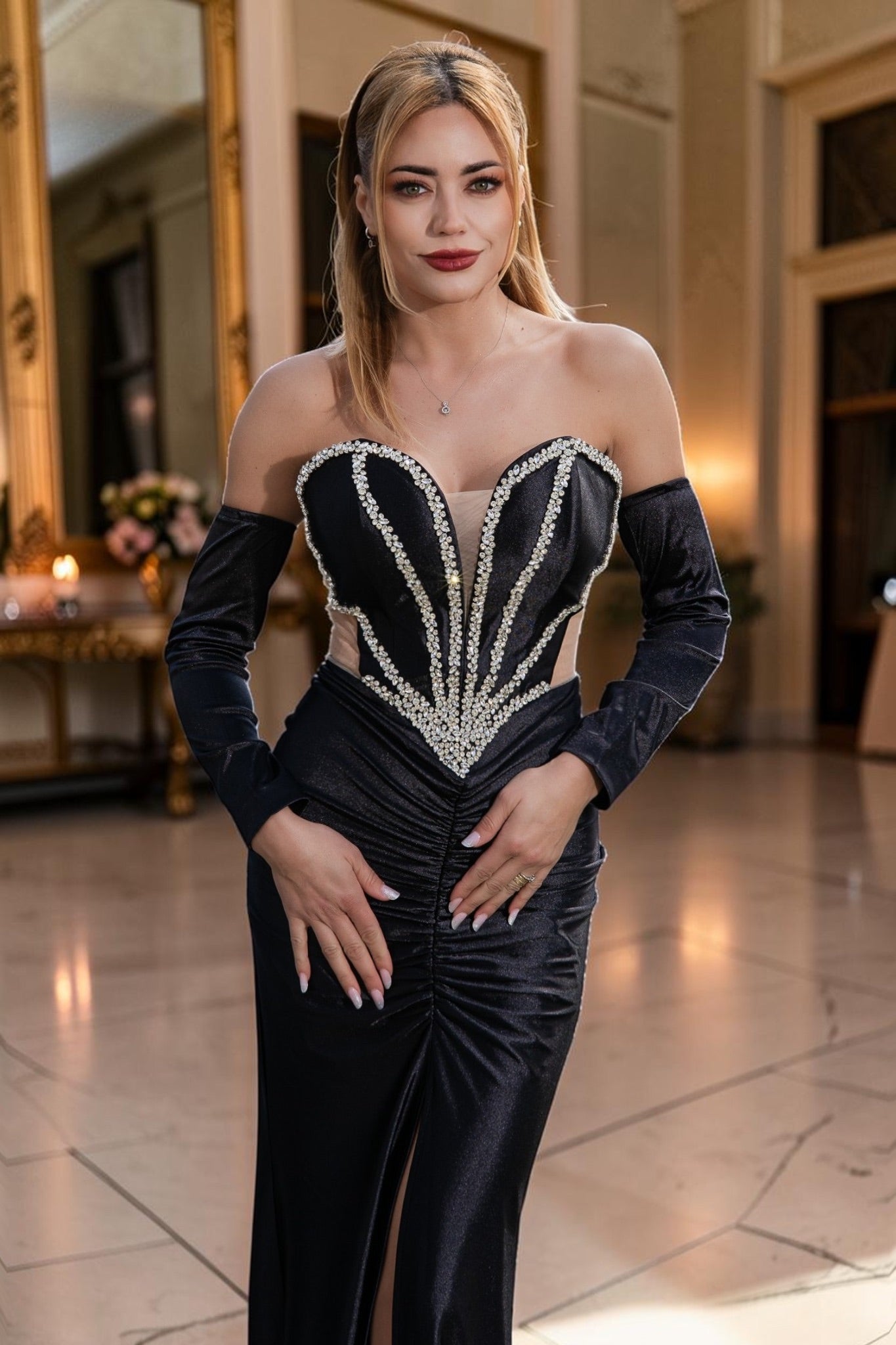 Rochie Crystal Line