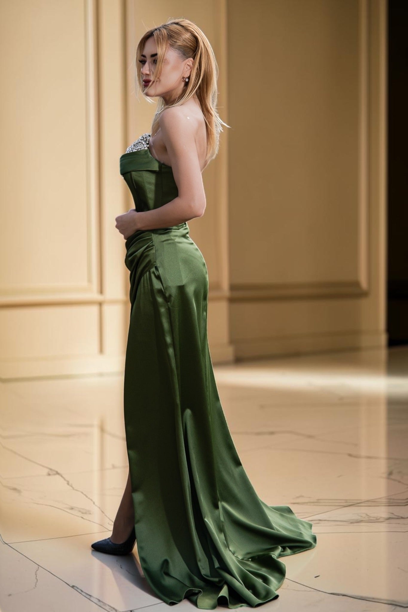 Rochie Olive Crystal
